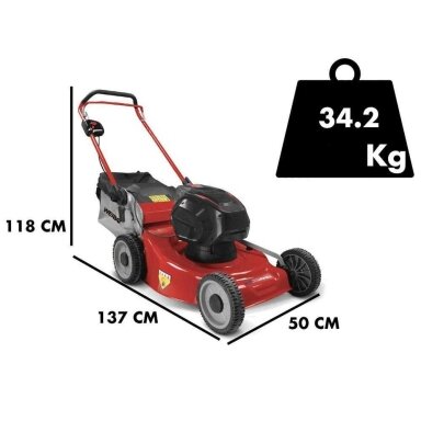 Akumuliatorinė vejapjovė WEIBANG WB452HE 120V