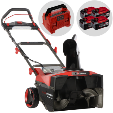 Akumuliatorinis sniego pūstuvas Einhell GP-ST 36/53 Li E BL 36V – 4x 18V 5.2Ah