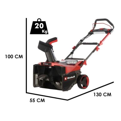 Akumuliatorinis sniego pūstuvas Einhell GP-ST 36/53 Li E BL 36V – 4x 18V 5.2Ah 1 Akumuliatorinis sniego pūstuvas Einhell GP-ST 36/53 Li E BL 36V – 4x 18V 5.2Ah 1
