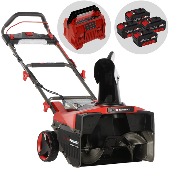 Akumuliatorinis sniego pūstuvas Einhell GP-ST 36/53 Li E BL 36V – 4x 18V 4Ah Akumuliatorinis sniego pūstuvas Einhell GP-ST 36/53 Li E BL 36V – 4x 18V 4Ah