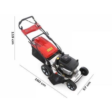 Benzininė vejapjovė Marina Systems MX 57SK 3V 4in1 INOX