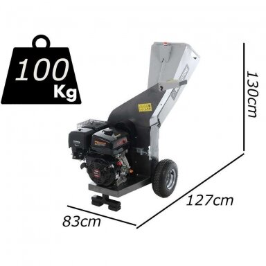 Benzininis medienos smulkintuvas BlackStone DSP 150 L 15 AG