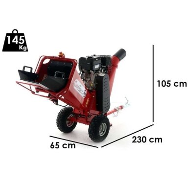 Benzininis medienos smulkintuvas GeoTech PRO PCS 90 BS Briggs&Stratton