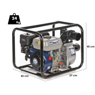 Benzininis vandens siurblys BullMach LYMPHIA 80