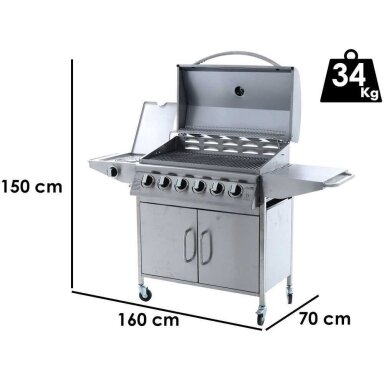 Dujinė kepsninė Royal Food RF-GB SS-Plus 6+1