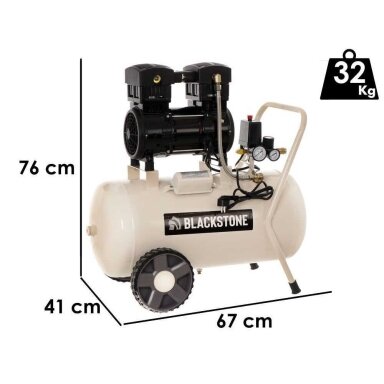 Elektrinis oro kompresorius Blackstone SBC 50-15 Silence 50L-8bar