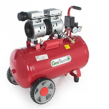 Elektrinis oro kompresorius GeoTech S-AC 50.8.10 Silence 50L-8bar