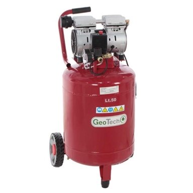 Elektrinis oro kompresorius GeoTech S-AC50V-8-10 Silence 50L-8bar