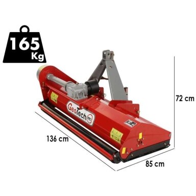 Plaktukinė žoliapjovė-žolės smulkintuvas GeoTech Pro LFM 125 Light Series Plaktukinė žoliapjovė-žolės smulkintuvas GeoTech Pro LFM 125 Light Series