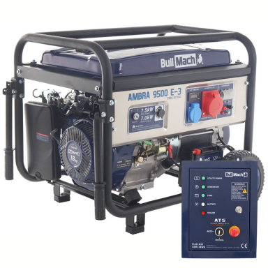 Trifazis elektros generatorius BullMach AMBRA 9500 E-3 7,0 Kw ATS