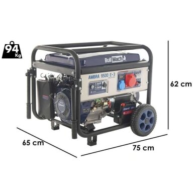 Trifazis elektros generatorius BullMach AMBRA 9500 E-3 7kw