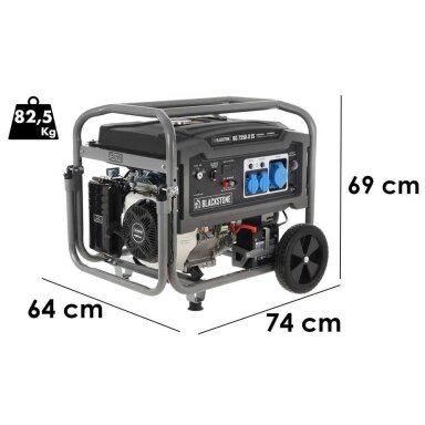 Vienfazis elektros generatorius Blackstone BG 7550-X ES 5kW