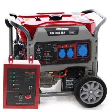 Vienfazis elektros generatorius GeoTech PRO GGP 8000 ESA 6,0 kW ATS