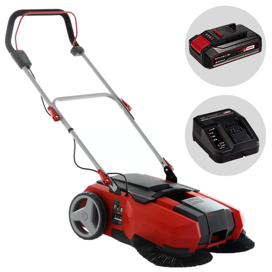 Akumuliatorinė šlavimo mašina Einhell TE-SW 18/610 Li S 2,5Ah 18V Akumuliatorinė šlavimo mašina Einhell TE-SW 18/610 Li S 2,5Ah 18V