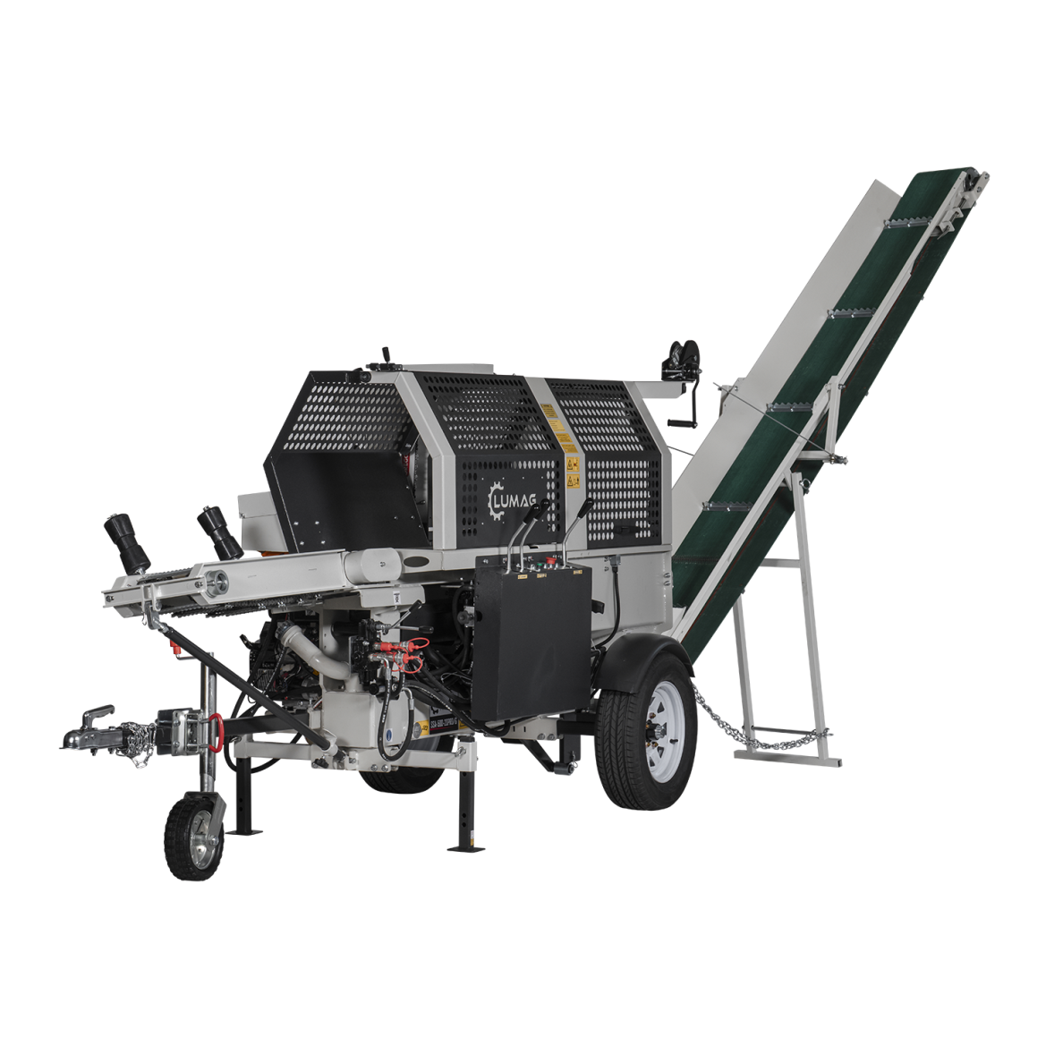 Automatinė malkų ruošos mašina LUMAG SSA-500-20PRO/G su benzininiu varikliu ir E-start funkcija, įskaitant konvejerio juostą Automatinė malkų ruošos mašina LUMAG SSA-500-20PRO/G su benzininiu varikliu ir E-start funkcija, įskaitant konvejerio juostą