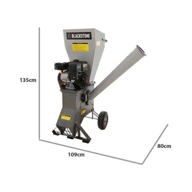 Benzininis medienos smulkintuvas BlackStone CSB70L