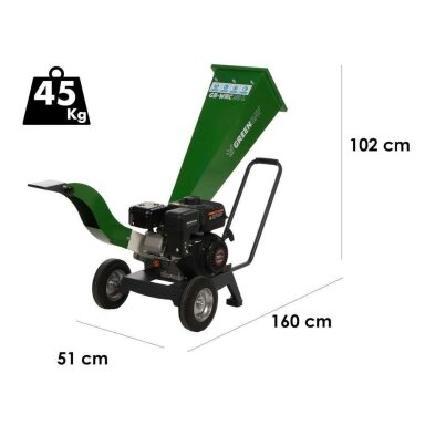 Benzininis medienos smulkintuvas Green Bay GB-WRC 50 L
