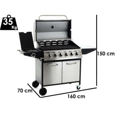 Dujinė kepsninė Royal Food RF-GB MBPC 6+1