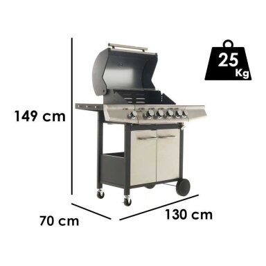 Dujinė kepsninė Royal Food RF-GB SS-Plus 4+1