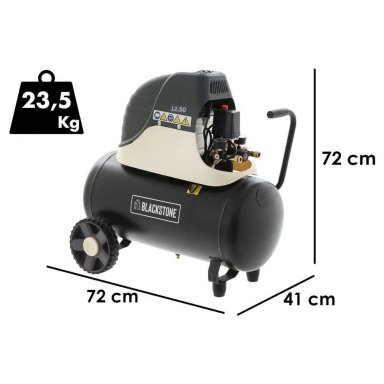 Elektrinis oro kompresorius BlackStone LBC 50-20 50L-8bar