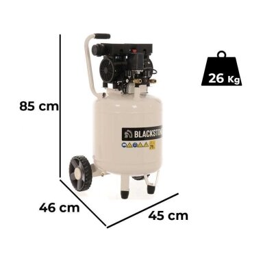 Elektrinis oro kompresorius Blackstone V-SBC50-10-1 Silence 50L-8bar