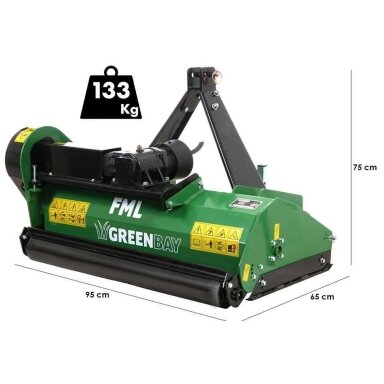 Plaktukinė žoliapjovė-žolės smulkintuvas Greenbay FML 85 Light Series Plaktukinė žoliapjovė-žolės smulkintuvas Greenbay FML 85 Light Series