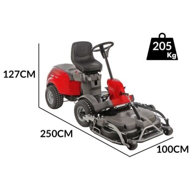 Rider vejos traktoriukas Castelgarden XK 160 HD 95cm