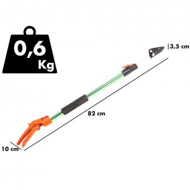 Teleskopinės genėjimo žirklės GeoTech FP 80-120 EVO