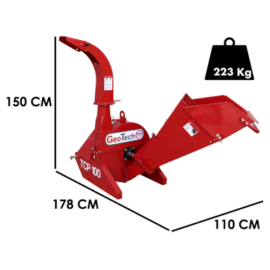 Traktorinis medienos smulkintuvas  GeoTech Pro TCP 100