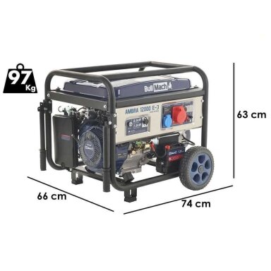 Trifazis elektros generatorius BullMach AMBRA 12000 E-3 7,8 kw