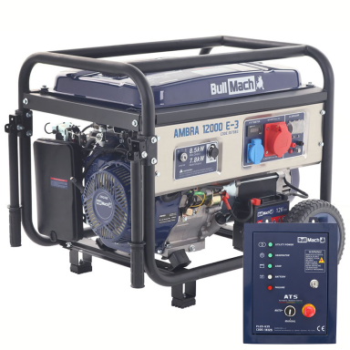 Trifazis elektros generatorius BullMach AMBRA 12000 E-3 7,8Kw ATS