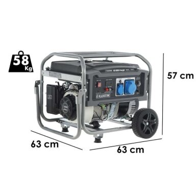 Vienfazis elektros generatorius BlackStone BG 6050-ProLight 4kW